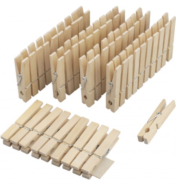 Klesklyper i tre 50 stk